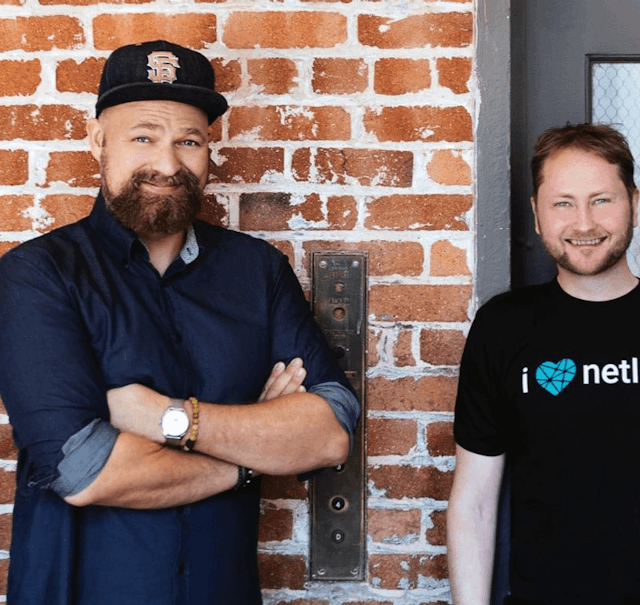 Photo of Matt Biilmann & Chris Bach the Founders of Netlify